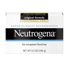 Neutrogena Original Transparent Facial Cleansing Bar, 3.5 Ounce, Clear