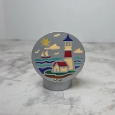 Axicon Ocean Theme Lighthouse Sailboat Tealight Votive Metal Candle Holder Decor