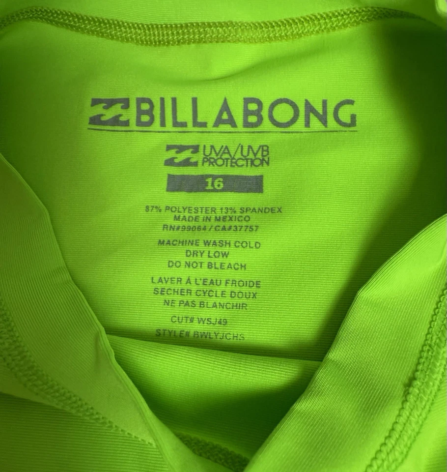 Protector contra erupciones Billabong para niños todo el día Wave Performance Fit manga corta Foto 3 de 4