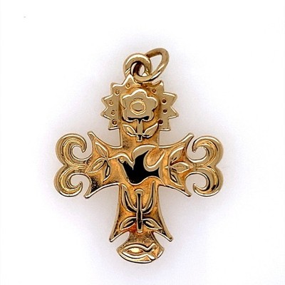 James Avery La Primavera Cross 14K Yellow Gold Pendant (DG7184166)