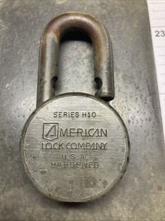 American Lock Co. Series H 10 No Key