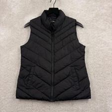 Gap Puffer Vest Womens Size XS Black Full Zip...