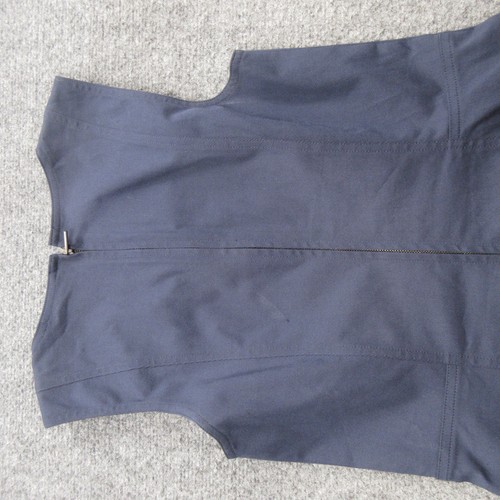 Theory Dress Womens 4 Navy Blue Blaise Sleeveless Sheath Zipper Pockets Career - Picture 13 of 14