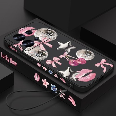 Hülle für Xiaomi Mi 14T Pro 14T 13T 11T Poco X7 X6 Pro Bow Cherry Silikonhülle