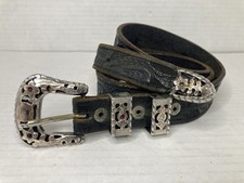 Vintage ALC Guadalajara Mexico 925 Sterling Silver Ranger Belt Buckle Set