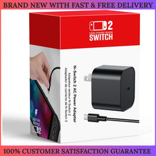 60W USB-C Charger for Nintendo Switch 1/2 Dock 4K PD 20V 3A Cable
