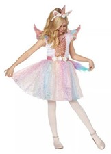 Kids Rosy Shimmering Unicorn Costume, Small 4-6, by Spirit
