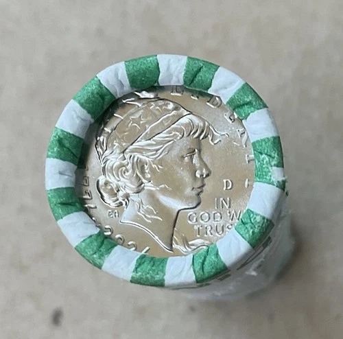Uncirculated Roll (50 Coins) of the New Liberty 1776-2026 Denver Mint Dime.