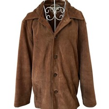 J.Crew Brown suede leather vintage jacket western vibe