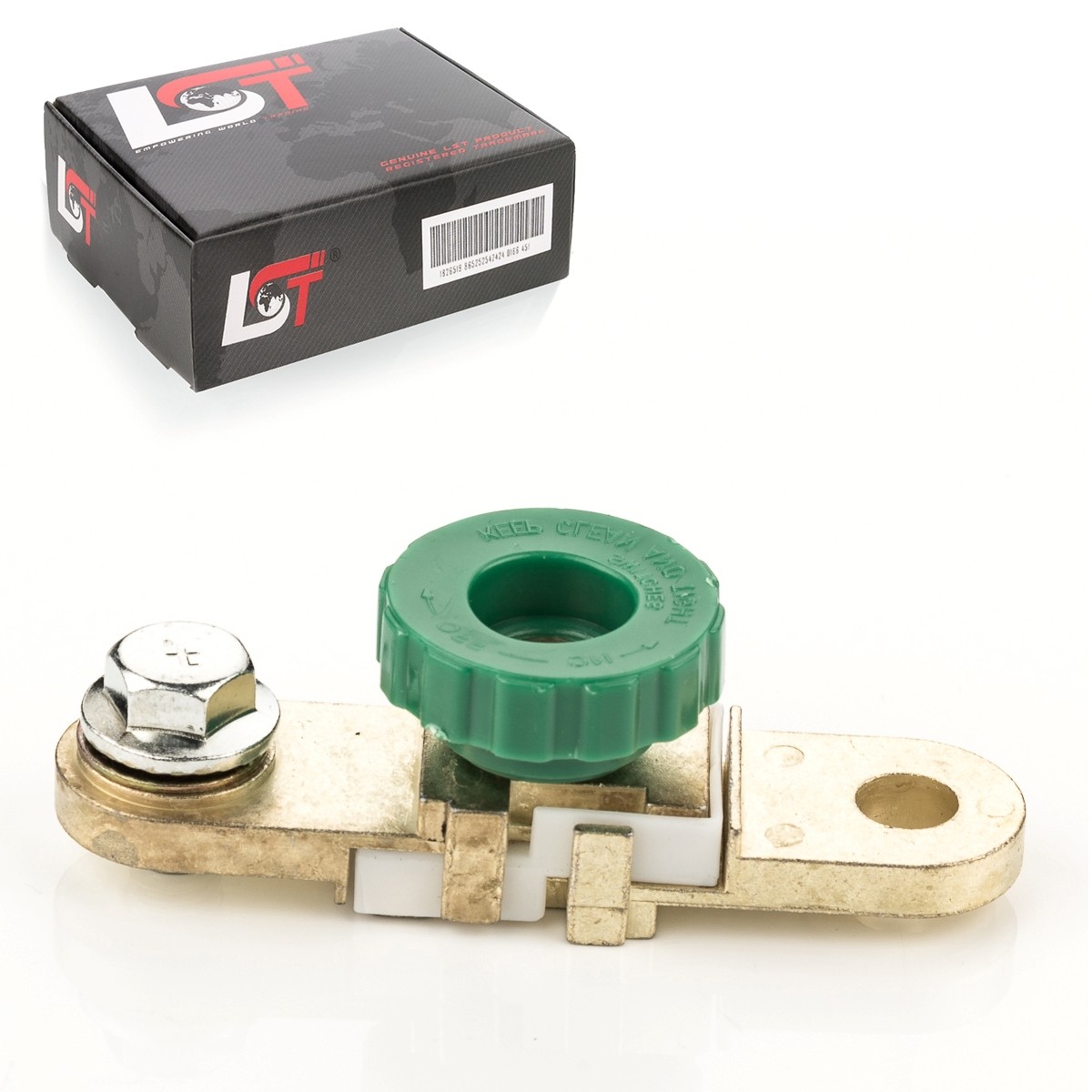 Car Battery Disconnect Switch Isolator with Round Knob Green for KIA Car