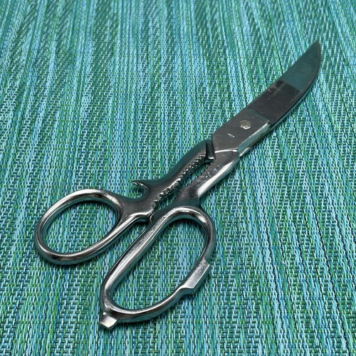 Vtg KitchenAid Chrome Kitchen Poultry Shears Scissors Nutcracker Made in Italy - Picture 10 of 10
