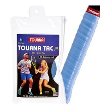 Tourna Tac 10 Pack Tacky Feel Tennis Grip, Blue , X-Large X-Large,