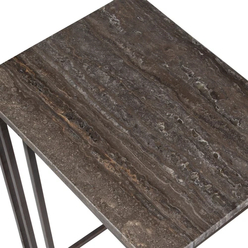 Uttermost Theodore Travertine Accent Table - Picture 6 of 6
