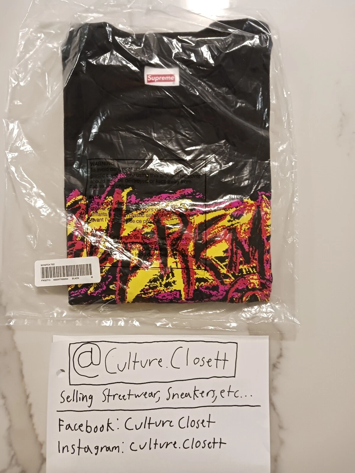 Tee à gratter suprême (FW20 semaine 1)