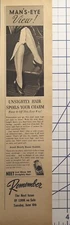Neet Rinse Off Unsightly Hair Pretty Legs Man's-Eye View Vintage Print Ad 1939