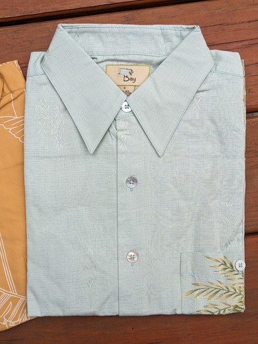 Seide Blumen Button Down Hemden Kurzarm Herren 2 Stück Blumen Hawaii Camp NW - Bild 2 von 12
