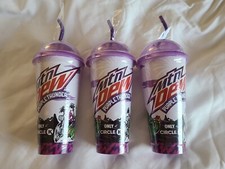 1 Mountain Dew Purple Thunder Cup Mug W/ Straw - 24oz - Circle K Exclusive