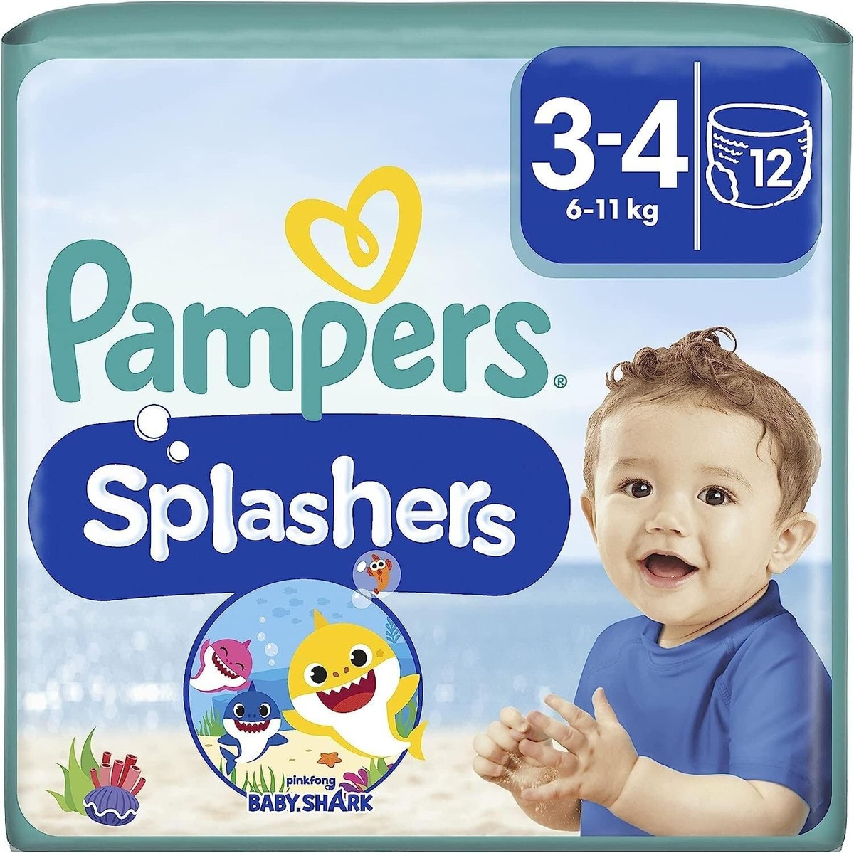 Pampers Splashers Swim Nappies Size to Disposable Swimming