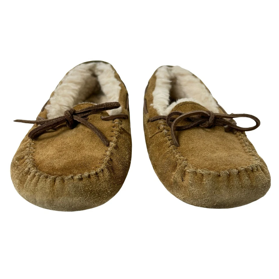 Zapatillas UGG Dakota Slip On Shearling Mocasín Castaño Unisex Niños Grandes Talla 3 Foto 3 de 4