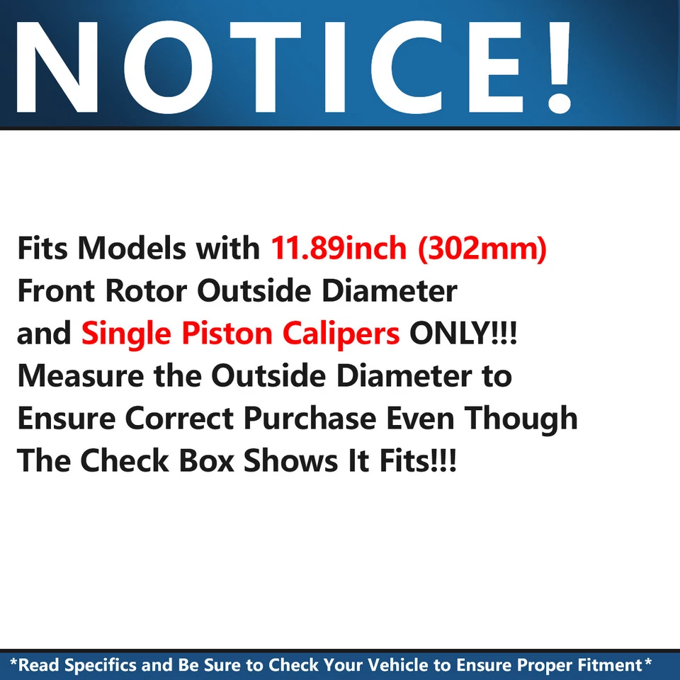 8pc Front Rear Rotor Brake Pads for Town & Country Grand Caravan Except HD Brake - Image 4 of 4