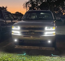 For Chevy Suburban 1500 Z71 2001-2006, LED Headlights Assembly Bumper Fog Lights