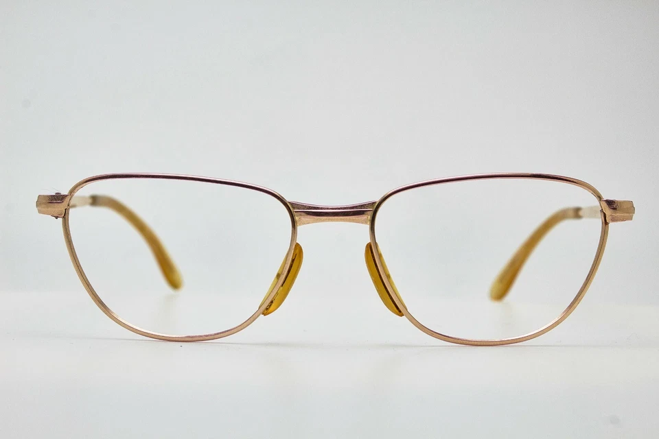 Anteojos vintage de los años 70 rellenos de oro MARWITZ OPTIMA 1/5 12KFG marco de ojo de gato dorado Foto 3 de 4