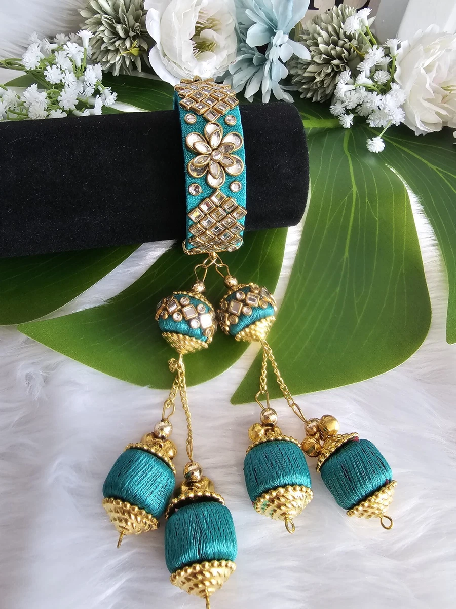 Silk thread shop bangles with latkan
