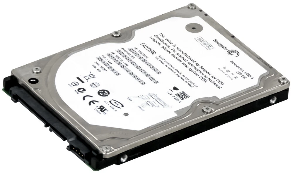 SEAGATE MOMENTUS 250GB 5.4k 8MB SATA II 2.5 ST9250827AS