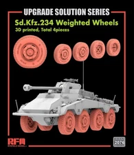Rye Field Model 1/35 SdKfz.234/4 Road Wheels (4pcs) Vol.1 for Rye Field Model