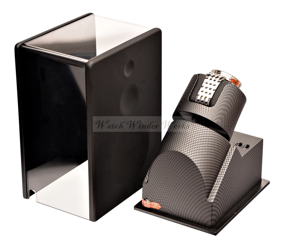 Tela de luxo aparência de fibra de carbono relógio automático único enrolador-veludo carbono-MP1 - Imagem 4 de 4