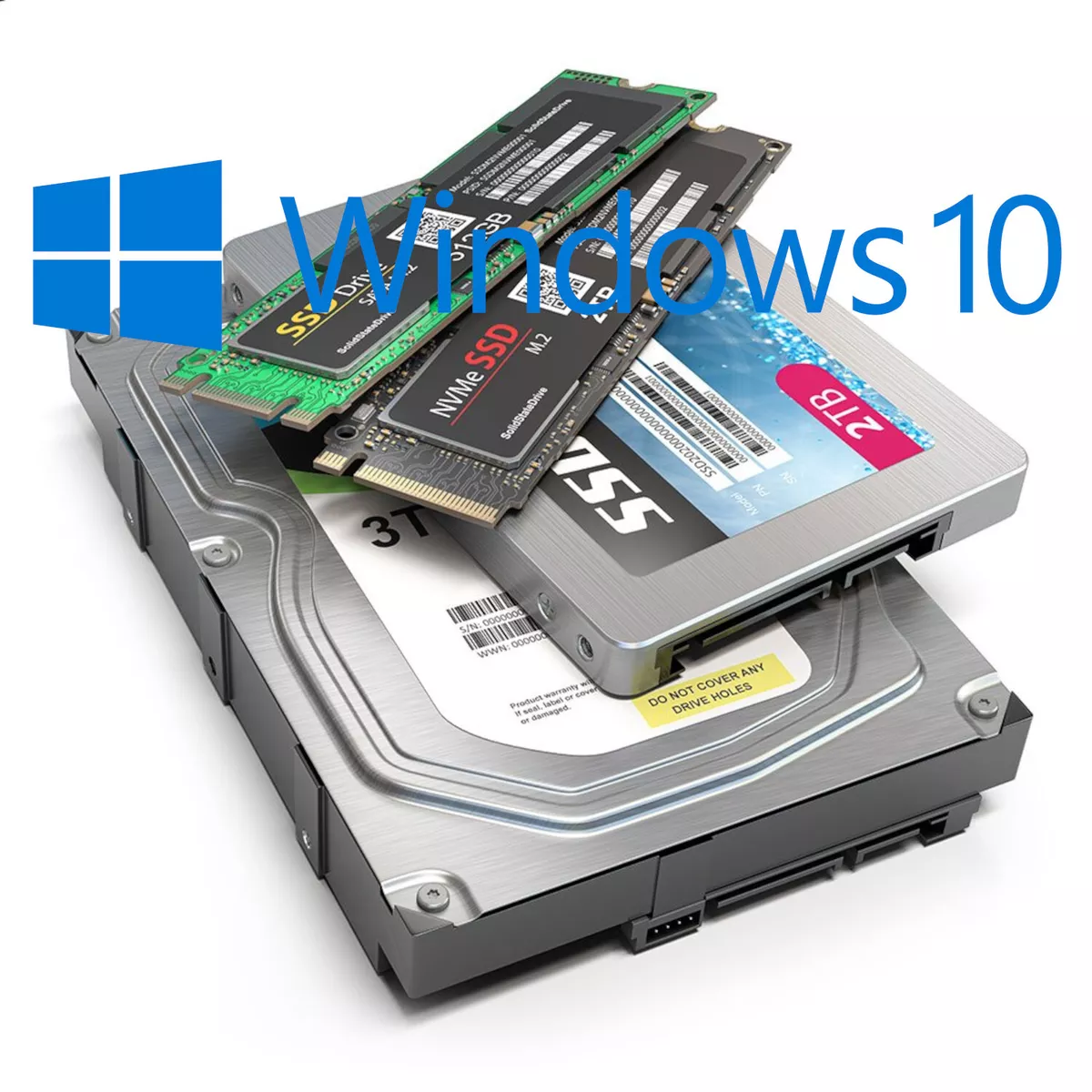 Windows 10 SATA HHDD/SSD hard Drive for Laptops and devices | eBay