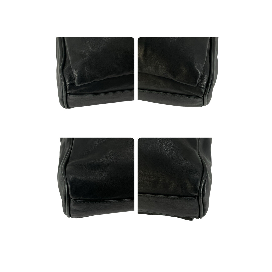 Bally shoulder bag black logo H36cm x W37cm x D6.5cm leather