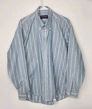 Vintage Mens Size 17 34-35 Manhattan Wrinkle Free Casual Button Down Shirt