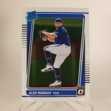 Alek Manoah 2021 Panini Donruss Optic Rated Rookie #179 Toronto Blue Jays