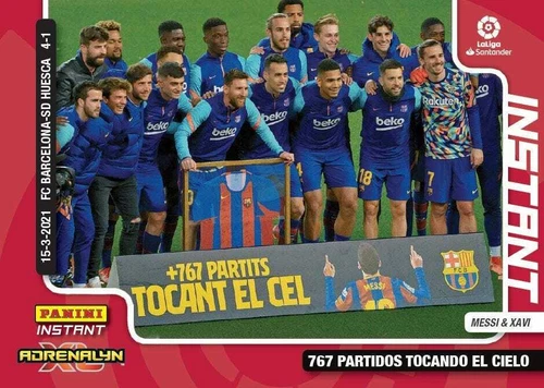 PANINI INSTANT - LALIGA SANTANDER 2020 2021 - MESSI #5 767 MATCH PLAYING EL