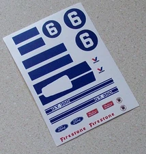  ELDON revell 1/32nd Scale Slot Car Waterslide Decals #6/9 FORD MUSTANG GT  