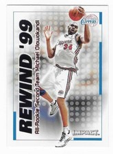 1999-00 Fleer Skybox Impact Rewind Michael Olowokandi LA Clippers #38 of 40 RN