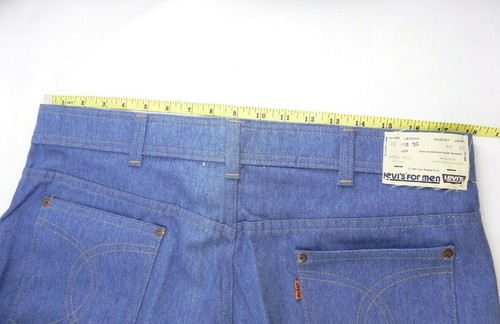 Jeans vintage remaches para hombre 1981 Levis 64 % algodón 36 % poliéster hechos en EE. UU. 36/32 - Imagen 4 de 5