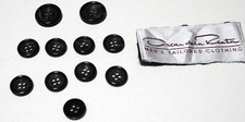 Oscar de la Renta Blazer Buttons Black with Gray Swirls Lot of 11