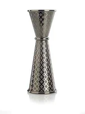 Mercer Culinary M37202BK Barfly 1 & 2 oz. Diamond Etched Japanese Style Jigger