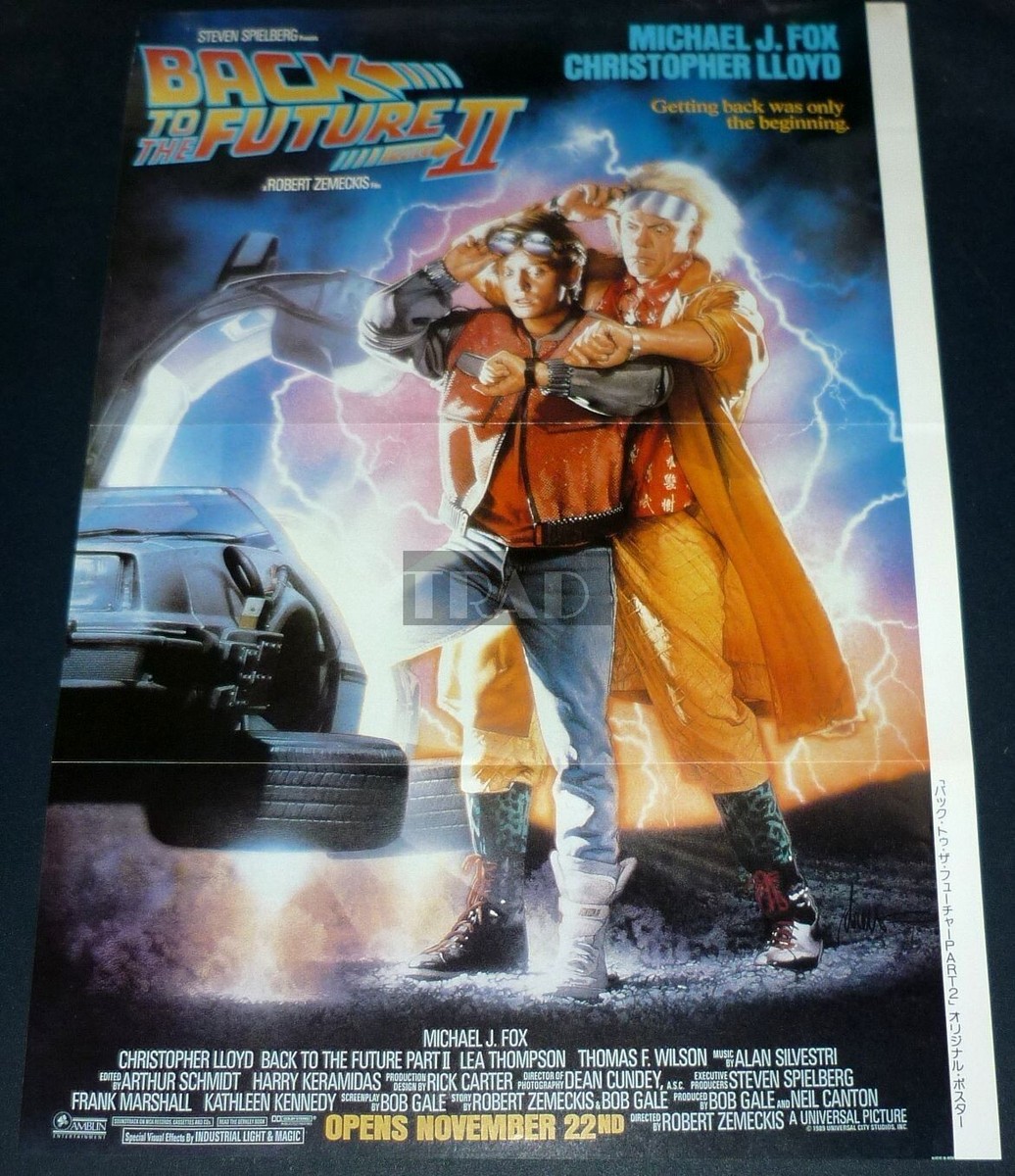 MICHAEL J. FOX “BACK TO THE FUTURE”1990 MICHAEL J FOX Back To The Future Part 2 1990 JPN Movie Poster