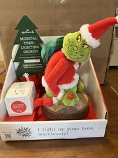 Musical Light Up Grinch Hallmark For Tree! Plugs In And Turns Your Tree On!!