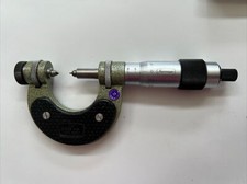 Steinmeyer Gewindemikrometer 0-25 für Gewindemessung mit Spitzeneinsätze im Etui