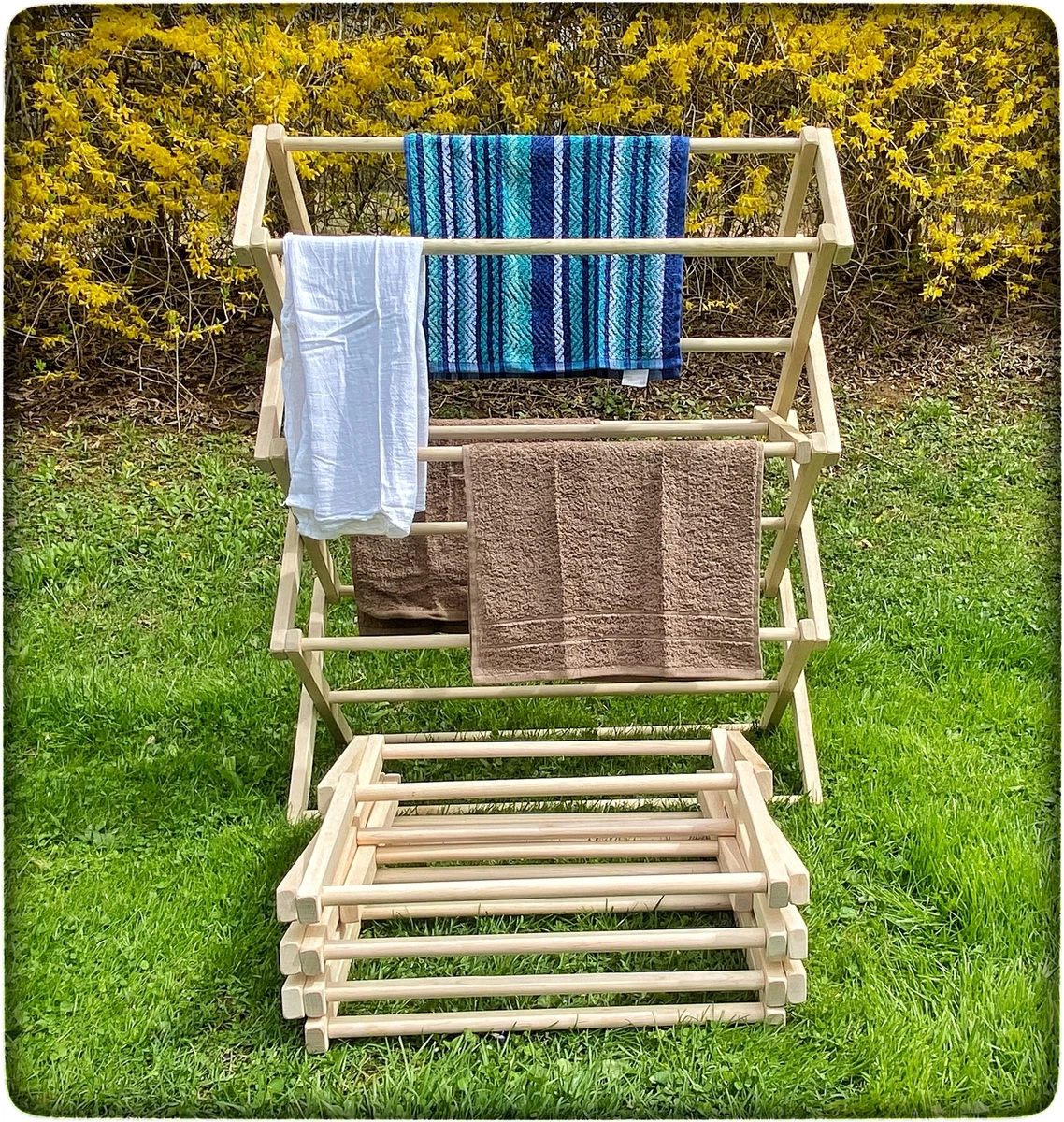 Amish Wooden Clothes Drying Racks