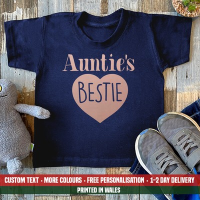 Kids Aunties Bestie T-shirt Girls 