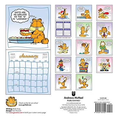 Garfield 2021 Wall Calendar: Idle Thoughts Calendar – Calendar, June...  9781524857202 | eBay
