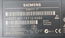 Siemens Simatic S7 6ES7431-1KF10-0AB0 E: 06 analog input -unused-