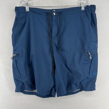 REEL LIFE Shorts Mens XL Swim Trunks Beach Boardshort Drawstring Mesh Lined Blue