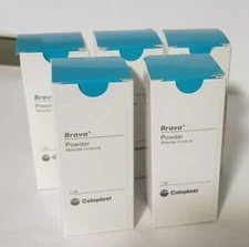5 Coloplast 19075 Brava Moisture Absorbing Powder 1 oz. Bottles Expires 5/2026 