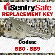 Sentry Safe Replacement Key Cut to Your Code SB0 - SB9